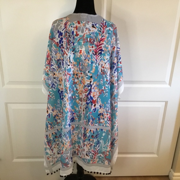 Women’s Long Kimono Cardigan Swimsuit Cover Up - Picture 4 of 6